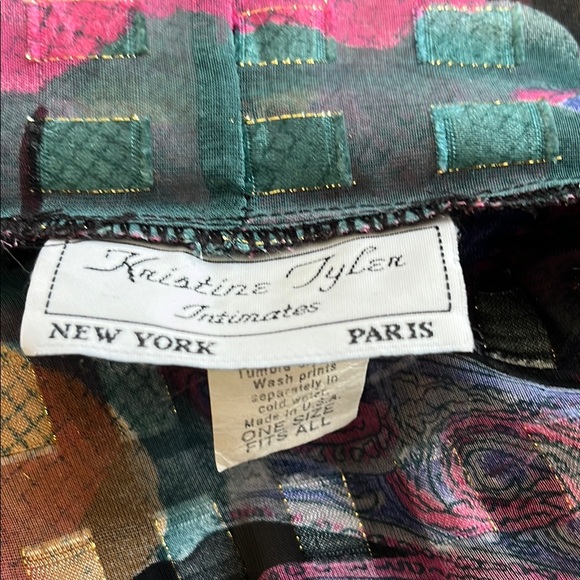 Multicolor Patterned Women's Robe - Picture 2 of 2